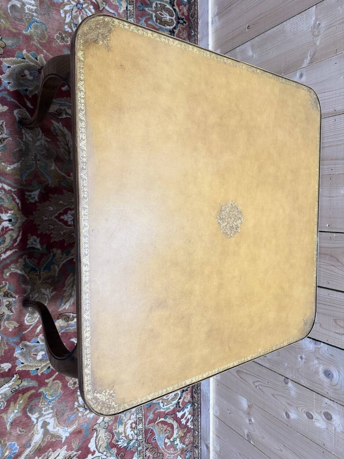 Leather game table in Louis XV style