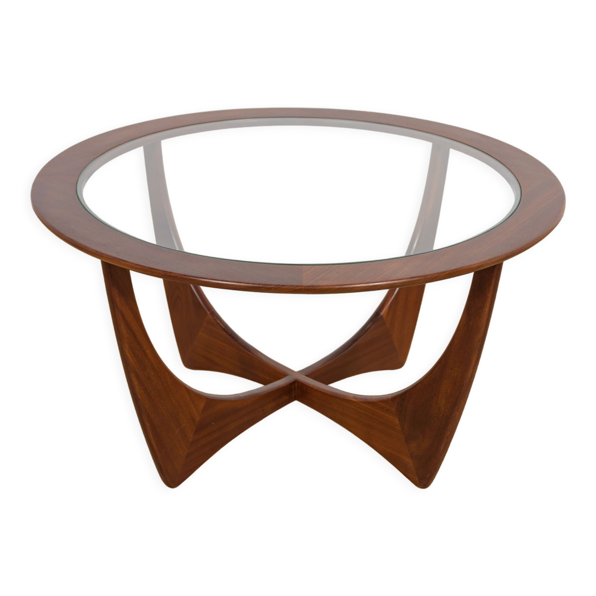 Round Astro Coffee Table in Teak by Victor Wilkins for G-Plan, 1960s