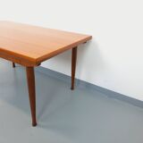 Vintage Scandinavian style dining table from the 50s and 60s in teak with extensions