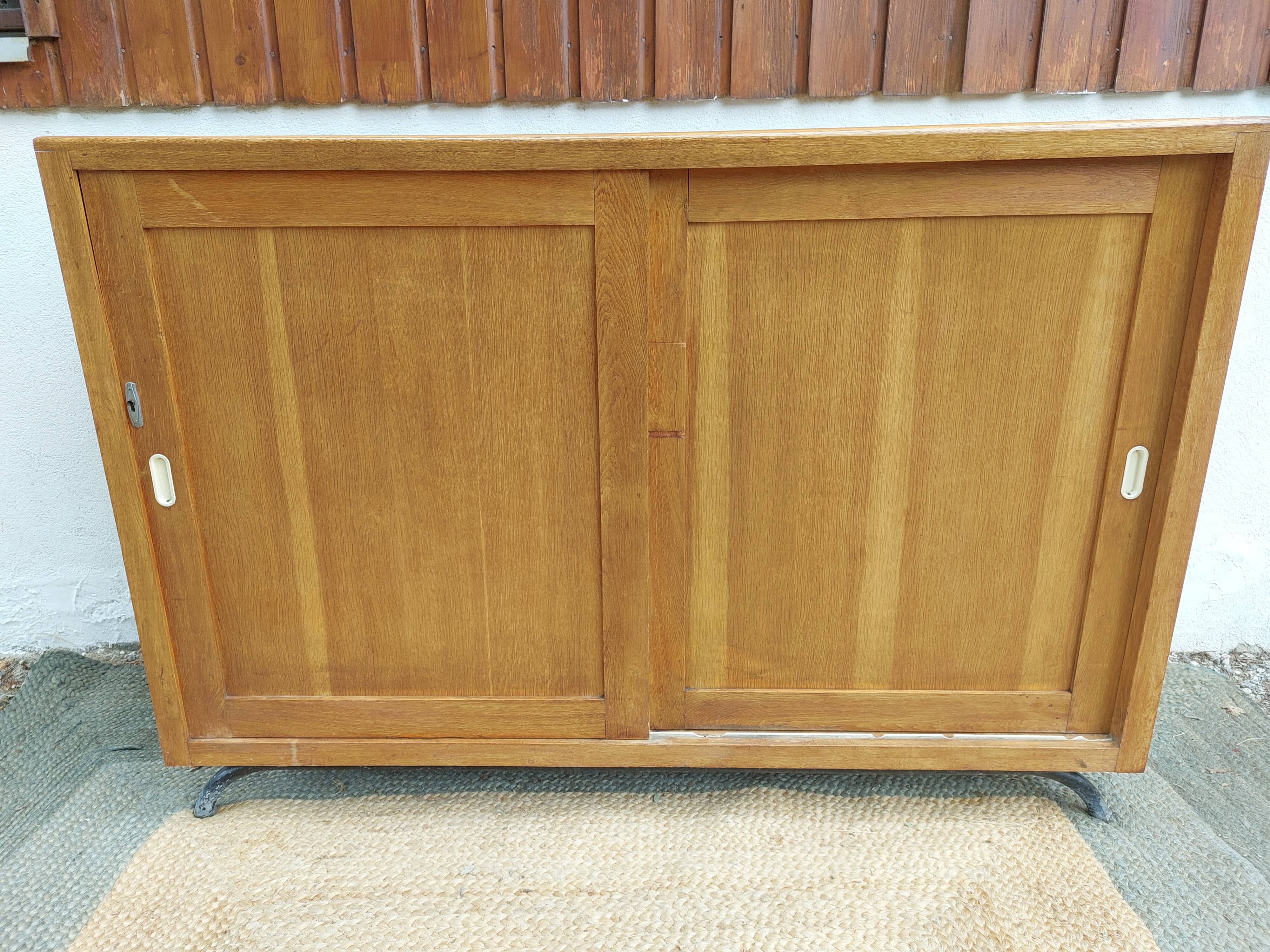 Sideboard, sliding doors, 1970s vintage
