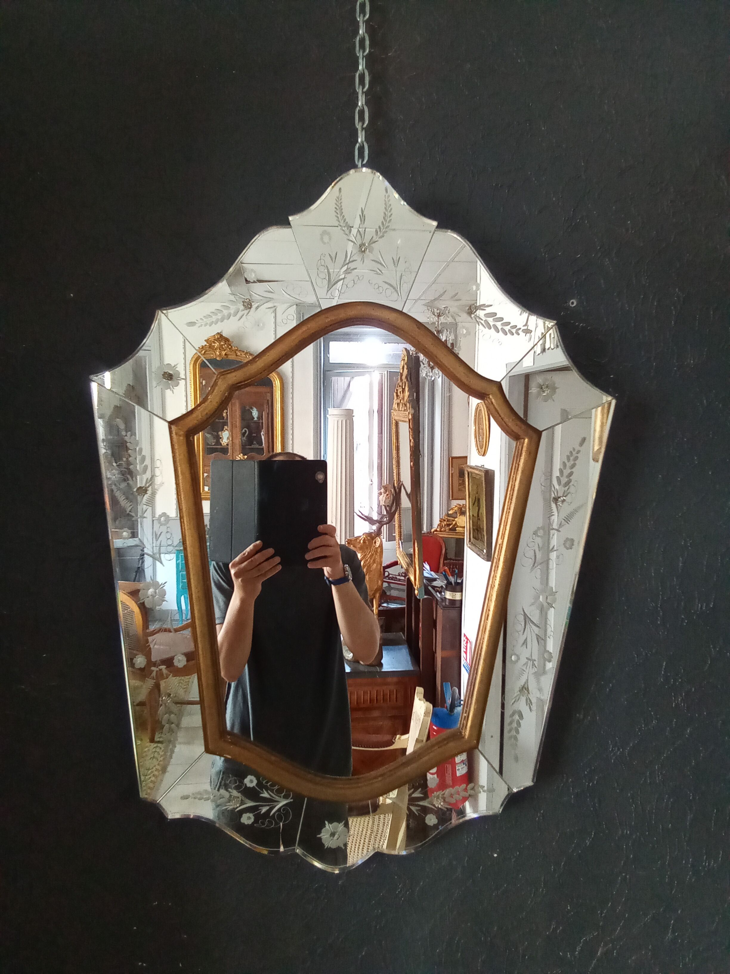 Venetian mirror 84 X 62cm