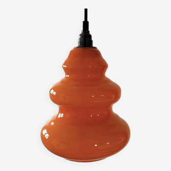 Suspension en opaline orange