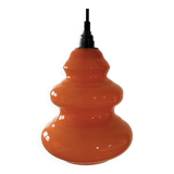 Orange opaline pendant light