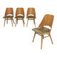 Set of 4 chairs model 514 by Radomir Hofman for Ton 1960