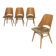 Set of 4 chairs model 514 by Radomir Hofman for Ton 1960