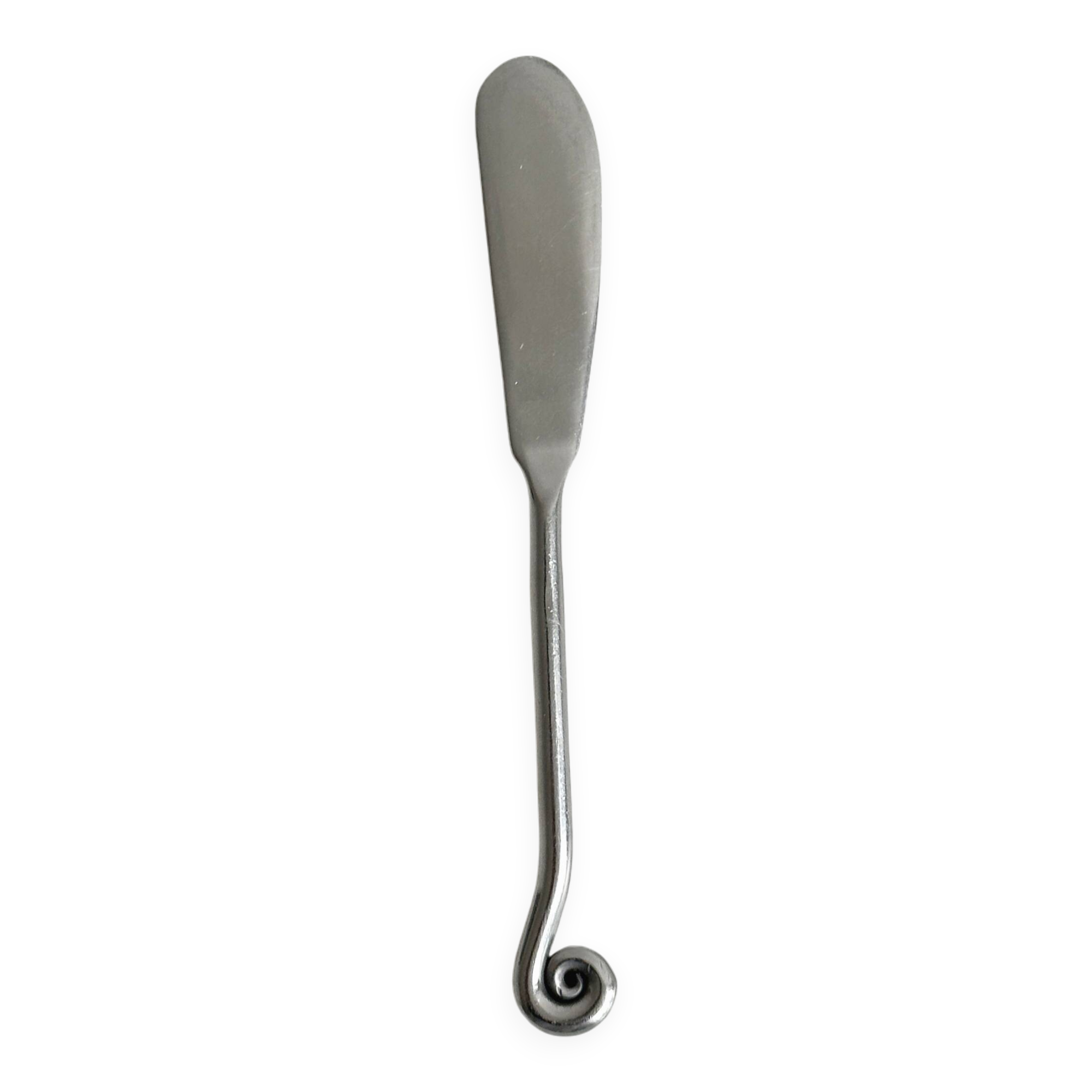 Metal snail butter knife