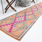Tapis De Cuisine 2x12 Orange Tapis De Coureur Vintage Herki, 73x369Cm