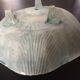 Scarified free-form tripod ceramic cup 50s /60