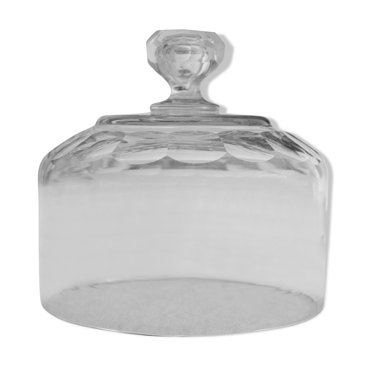 Carved crystal cheese bell
