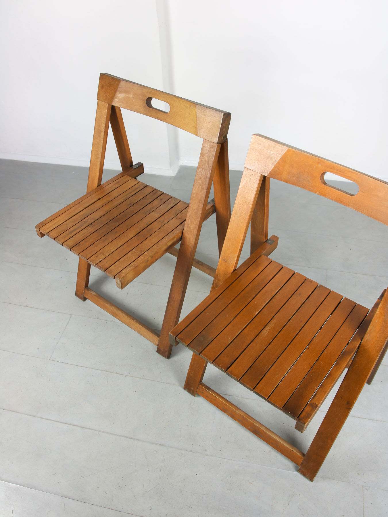 Vintage trieste folding chairs