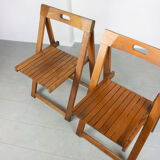 Vintage trieste folding chairs