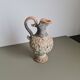Brutalist terracotta pitcher vase signed / 1970 / ceramic / vintage