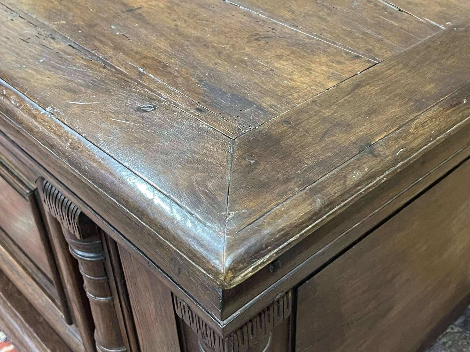 Large 18th century oak chest