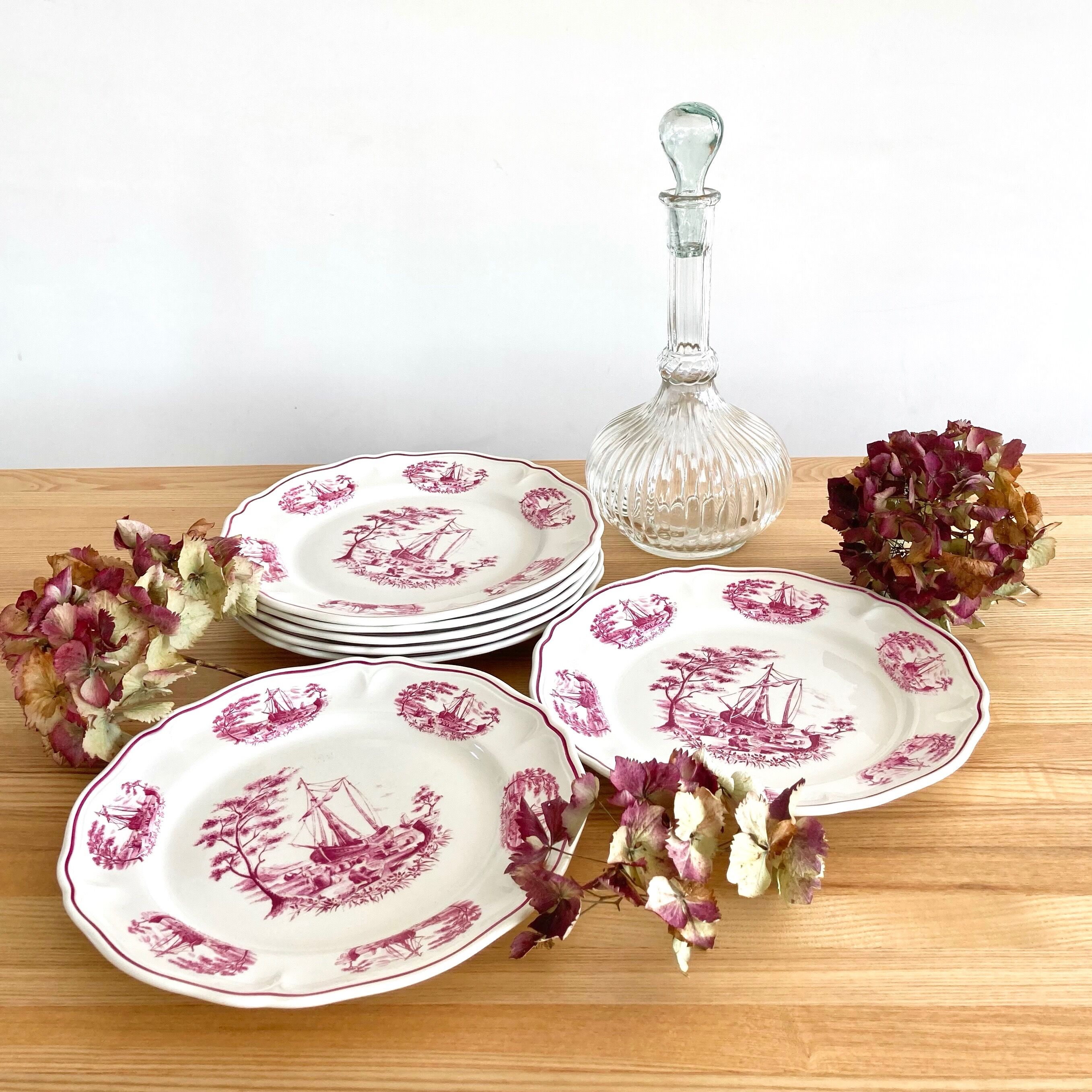 7 plates Orchies Moulin des Wolves