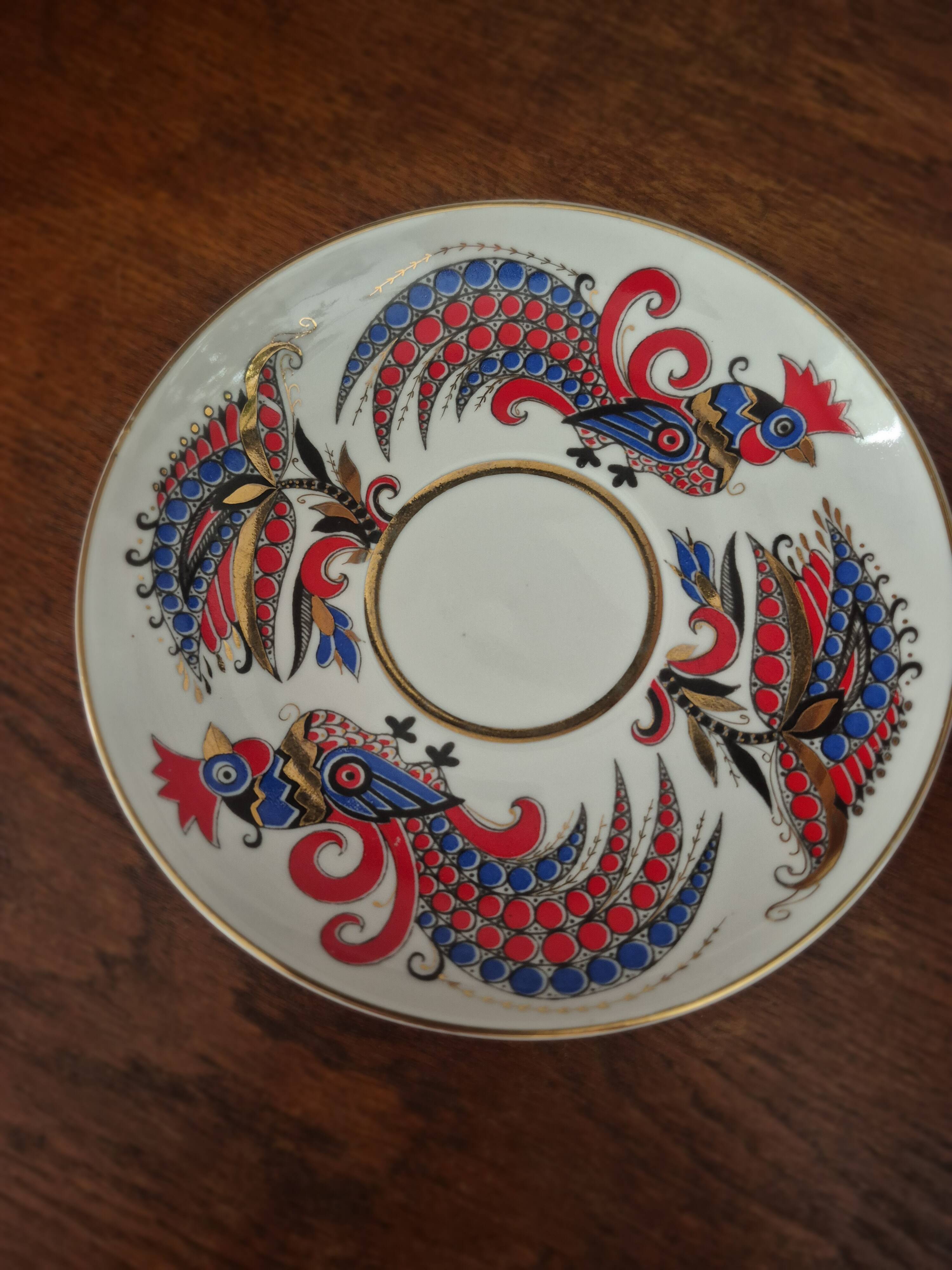 Vintage LMZ Lomonozov cup and saucer