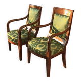 Paire fauteuils époque Restauration Charles X – XIXème siècle