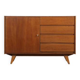 Vintage oak sideboard by Jiri Jiroutek, model U-458, 1960s