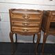 Pair of Louis XV style bedside tables in oak