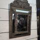 Miroir en laiton à parcloses du XIXe