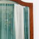 Early Biedermeier Large Antique Pearwood Shield Wall Mirror, Vienna, 1820s