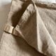 Pair of cloths in raw linen bise fabric XXL