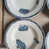 Set of 4 Pexonne soup plates