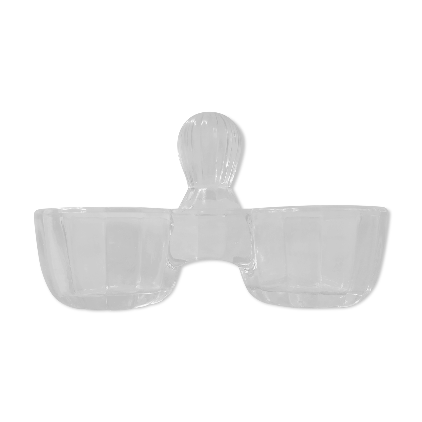 Pepper salty moulded glass