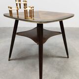 Vintage fifties wooden side table 'Art deco style'