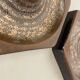 Set of Three brown Ceramic SPUTNIK Wall Lights by Pan Ceramics Germany 197