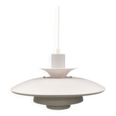 Lampe suspendue danoise classique avec plusieurs couches d'abat-jour par Lyskaer des années 1980.