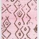 7x10 Pink Brown Modern Kilim Rug, 208x300Cm