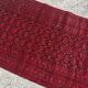 Vintage Baluch carpet handmade from natural wool, Afghanistan 1960.