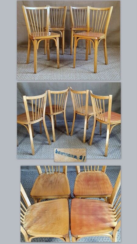 4 chairs bistro baumann no.53