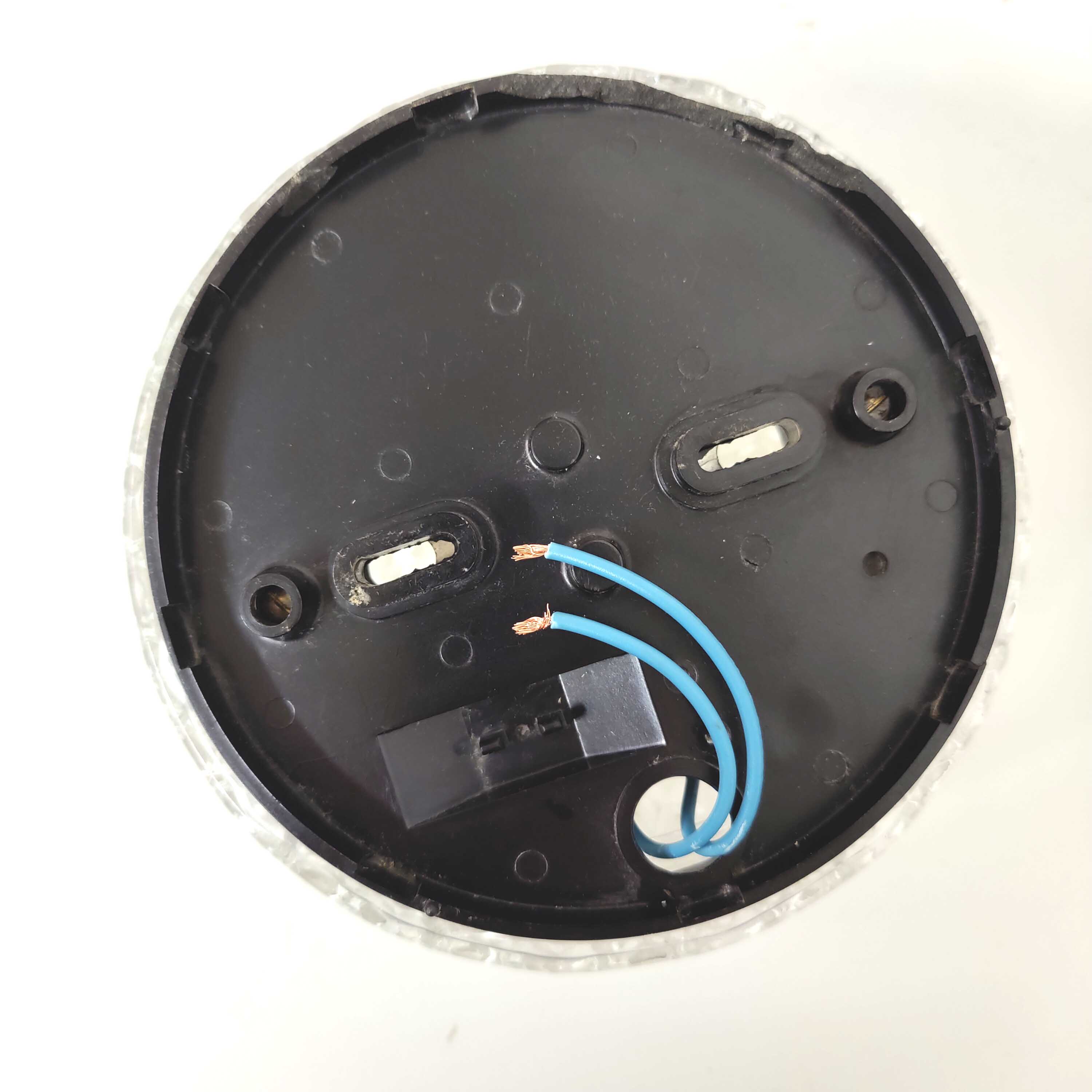 Cast glass ceiling lamp