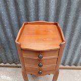 Solid wood bedside table