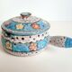 Ceramic pan stoneware lava vulcain - made in france - 60s