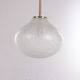 Very rare glass hanging lamp by doria leuchten, 1960, germany