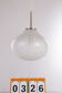 Very rare glass hanging lamp by doria leuchten, 1960, germany