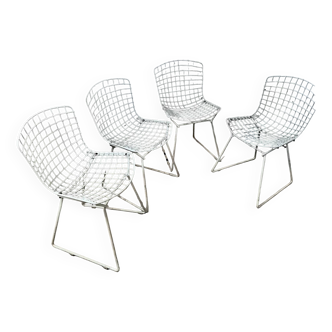 Lot de 4 chaises Bertoia pour Knoll