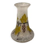 Legras glass paste vase