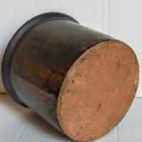 Vintage black glazed earthenware pot