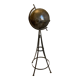 Atypical industrial furniture riveted sphere