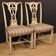 Pair of lacquered and gilded Italian chairs