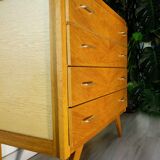 60s dresser, compass foot, light oak