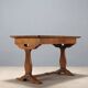Antique Biedermeier desk in walnut, Austria, mid-19th century.