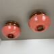 set of 2 unique PINK spot STILNOVO Style Ceiling Light Flushmount, Italy