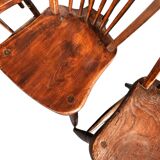 6 x 19th century / Windsor stick back chairs
