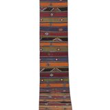 Vintage Turkish Oushak Rug Handwoven 67x592 cm