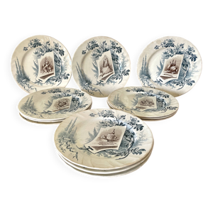 Set de 12 assiettes Terre