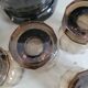 Smoked glass liqueur set